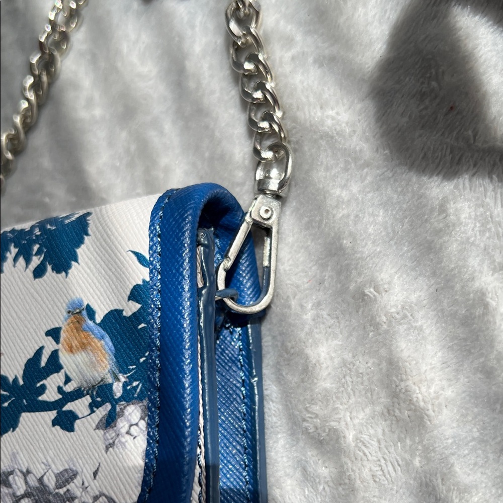 The Bradford Exchange Quilted Bird-Print Tote in Blue, White, Red, Yellow NWOT - Picture 6 of 15
